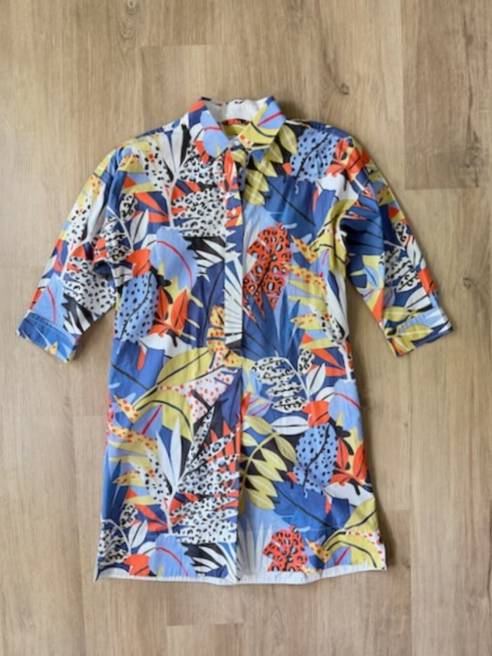 Sara Roka 100% Cotton Shirt Dress Italy EUC MEDIUM